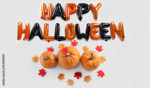 Text HAPPY HALLOWEEN made o...