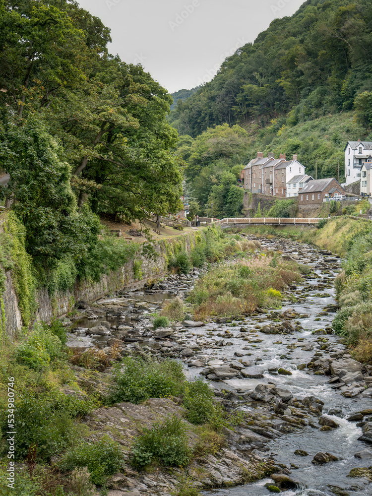 East Lyn River, Lynmouth, Exmoor, Devon, England. East Lyn River, Lynmouth, Exmoor, Devon, England.