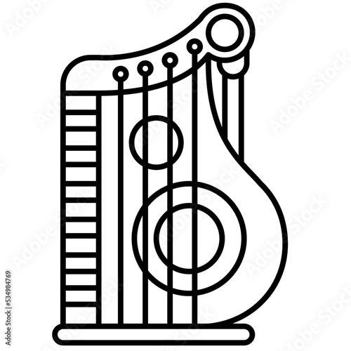 Canvastavla zither icon