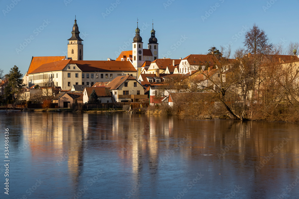 Telc, Unesco world heritage site, Southern Moravia, Czech Republic.