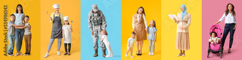 Group of mothers with their...