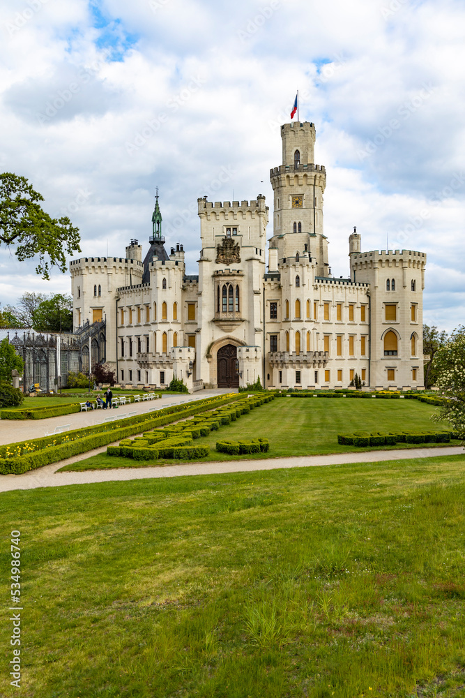 Hluboka nad Vltavou castle in Southern Bohemia, Czech Republic
