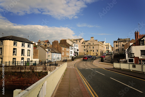 The town of Maryport, on England's Cumbrian coast
