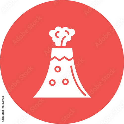 Eruption Glyph Circle Background Icon