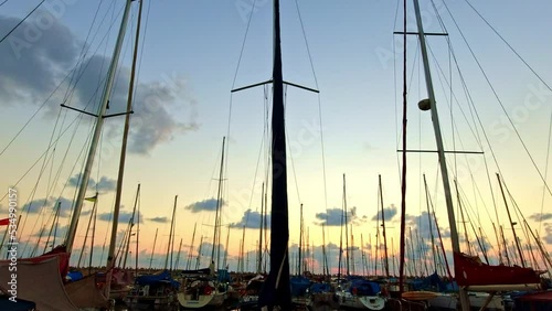 Sunset on the marina bay