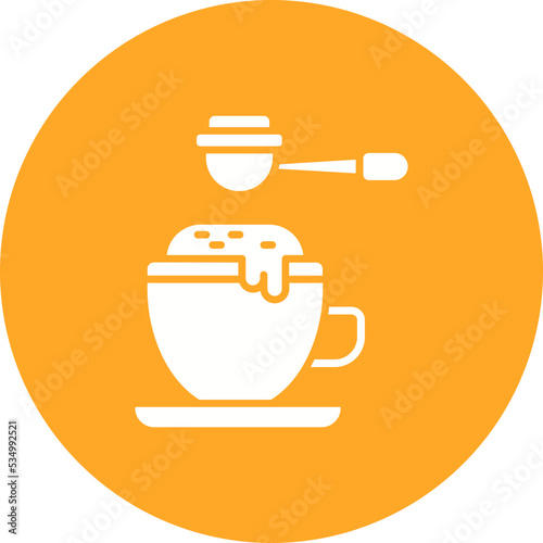 Expresso Glyph Circle Background Icon