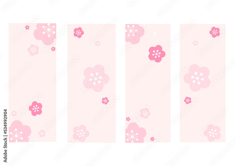 pink background with cherry blossom flowers wallpaper background 