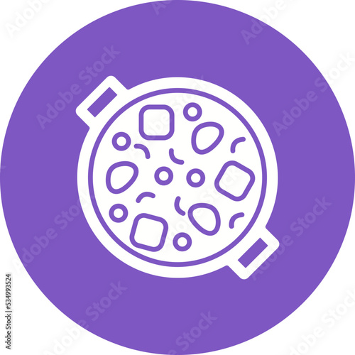 Goulash Glyph Circle Background Icon