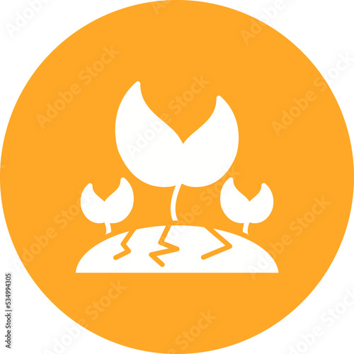 Agriculture Glyph Circle Background Icon