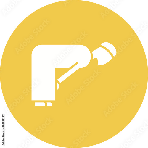 Ruku Glyph Circle Background Icon