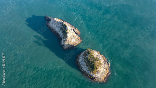 Island drone view
