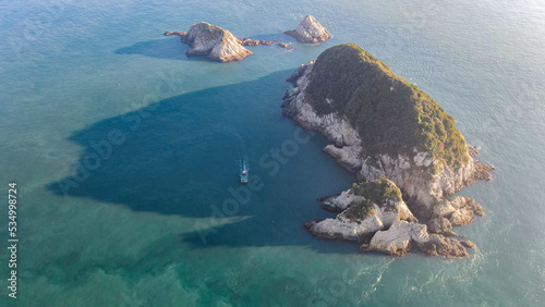 Island drone view