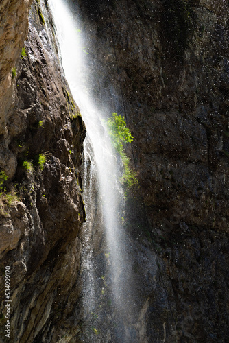 Afurja waterfall in northern Azerbaijan