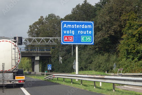 Amsterdam, route A12, E35 photo