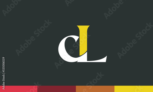 Alphabet letters Initials Monogram logo CL, LC, C and L