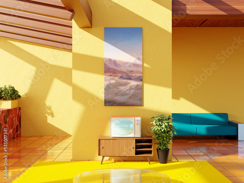 desert old vintage 60s interior