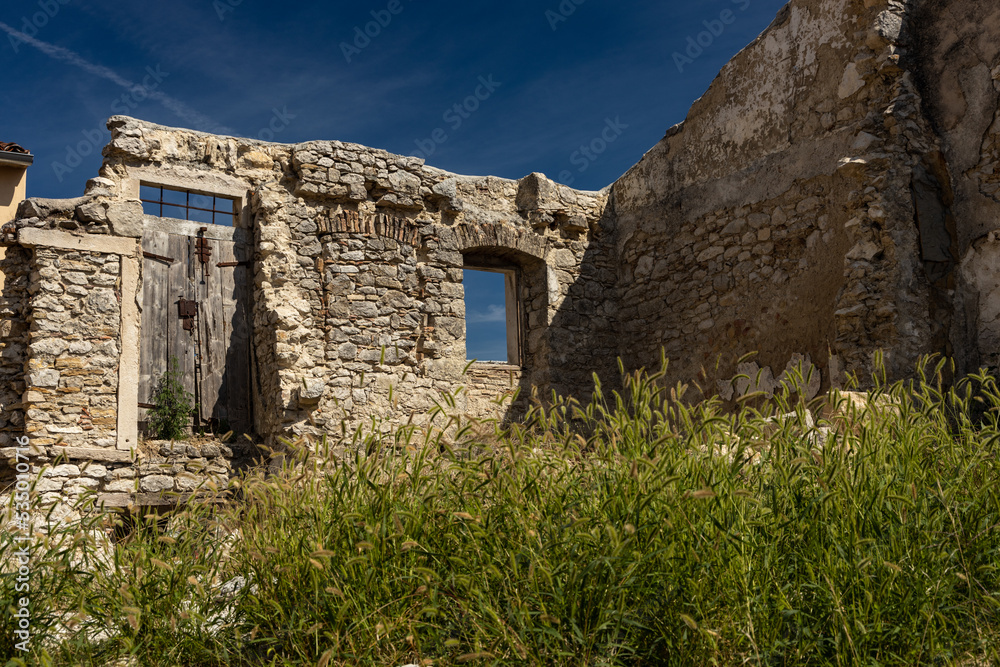 old ruined house in Pican in Croatia old ruined house in Pican in Croatia