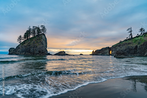 sunset on the beach