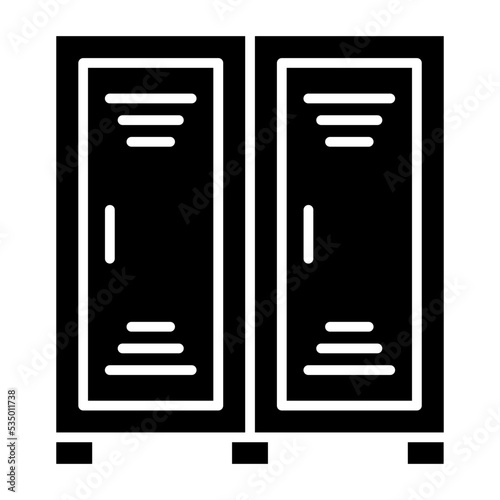 Locker Glyph Icon
