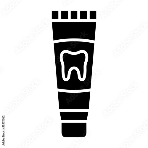 Toothpaste Glyph Icon
