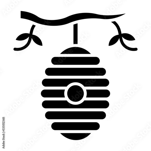 Beehive Glyph Icon