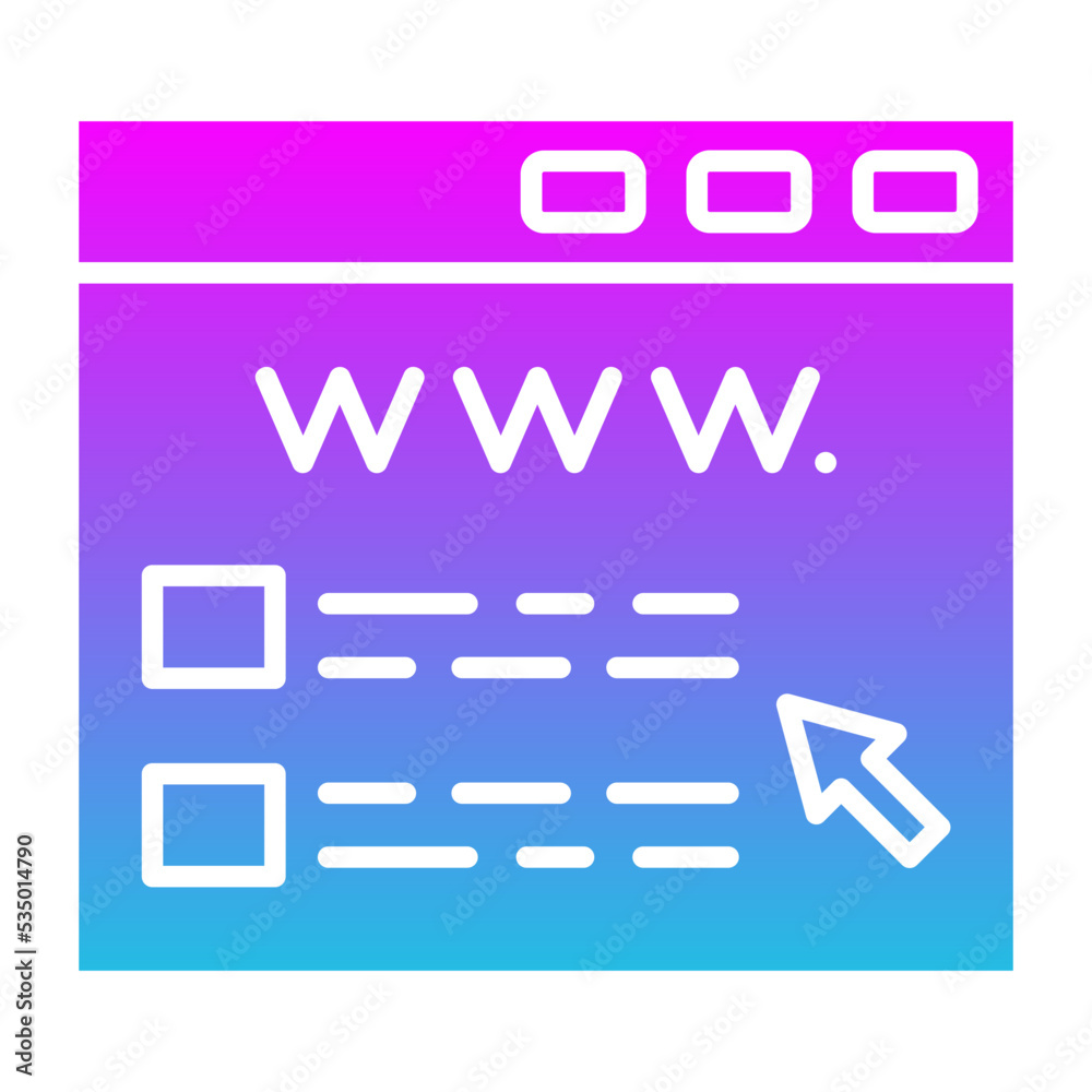 Domain Glyph Gradient Icon Domain Glyph Gradient Icon