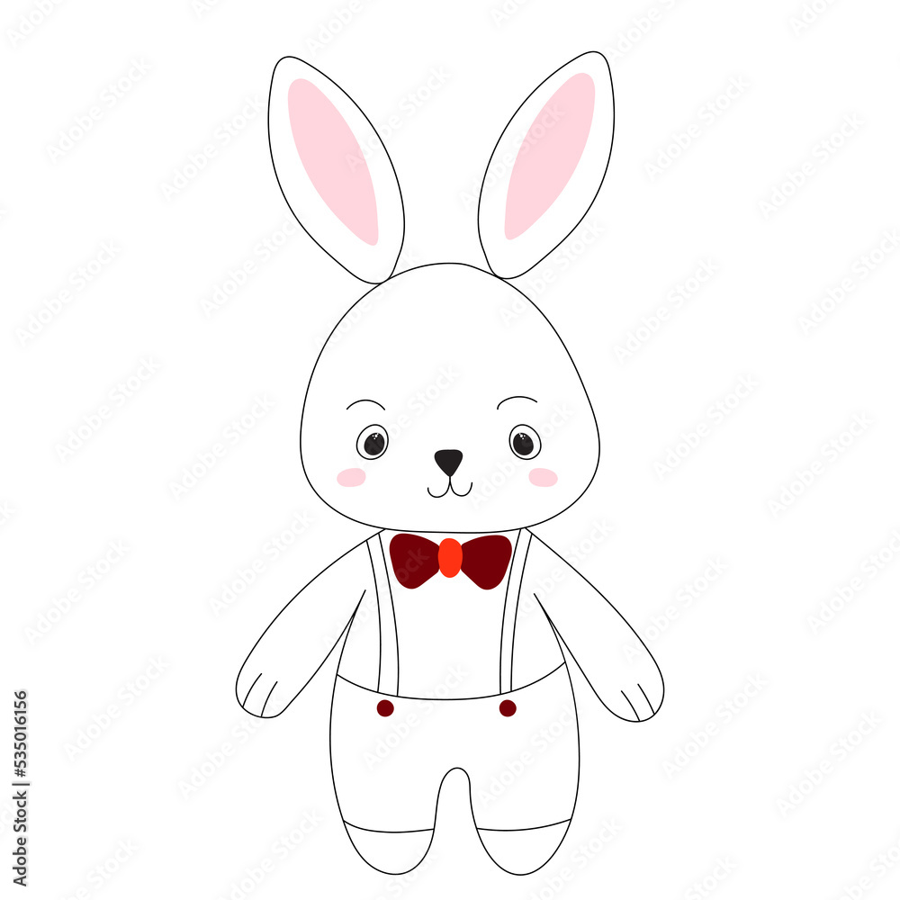 rabbit cartoon sketch ,outline isolated vector rabbit cartoon sketch ,outline isolated vector