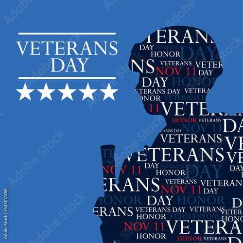 veterans day, november 11 card