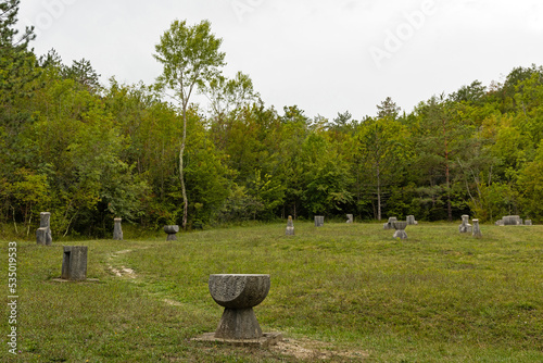 Glagolitic Alley near Hum in Croatia photo