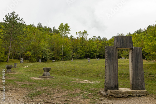 Glagolitic Alley near Hum in Croatia photo