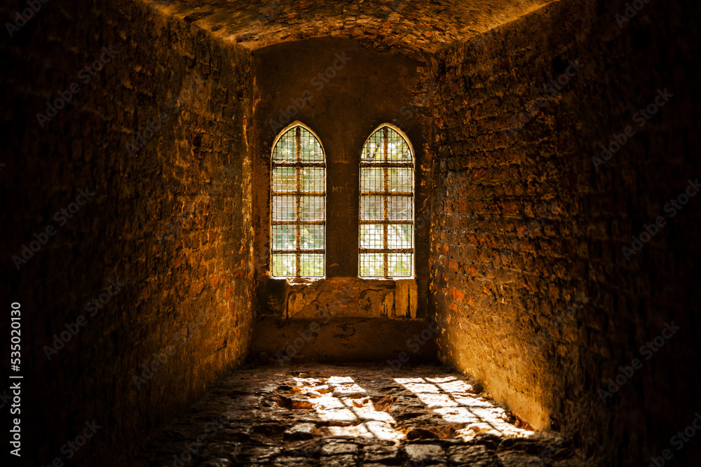 Stain Glass Window, Abandoned Castle