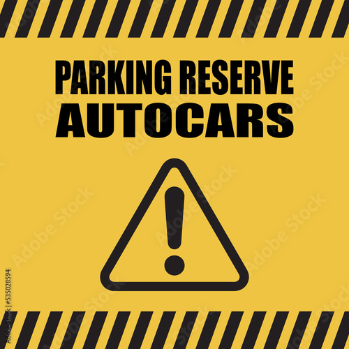 Logo parking réservé autocars.