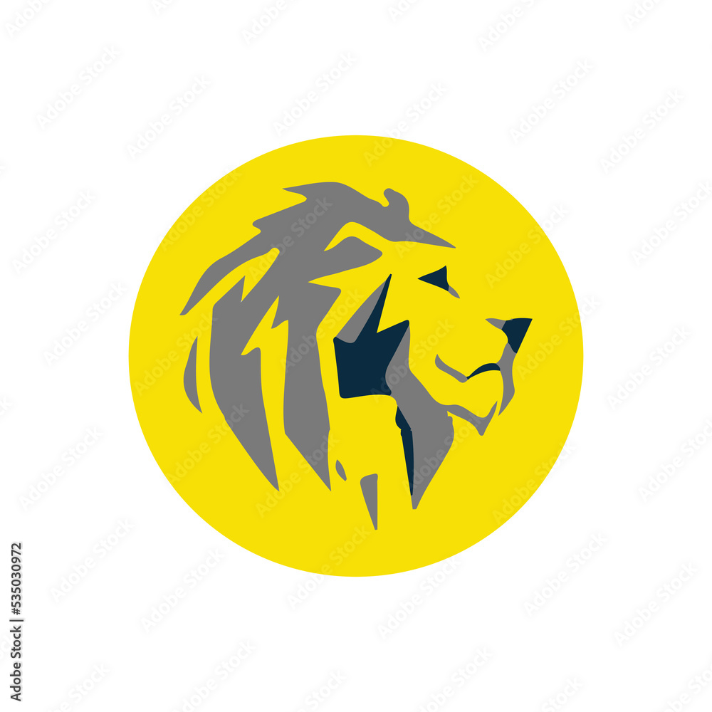 Lion logo vector illustration, emblem design. lion head. lion logo vector