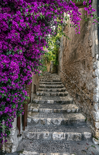 Canvas Print View to the old stepped street