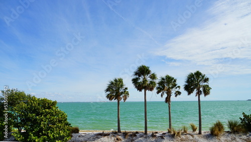 Clear water of Sanibel island in Florida  USA