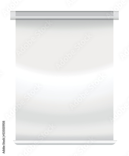 Window blind. Element room interior. Horizontal window jalousie. Closed empty jalousie template. Privacy concept