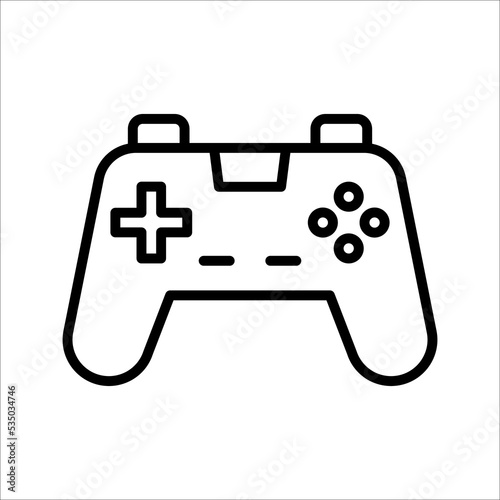 Gamepad icon vector. Logo Vektor simple desain