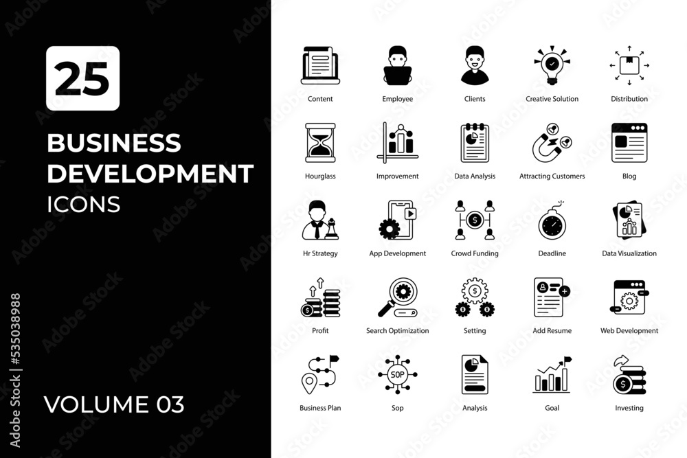 Business Development icons collection.