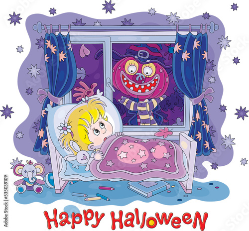 Happy Halloween card with a...