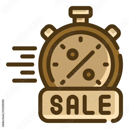 sale two tone icon