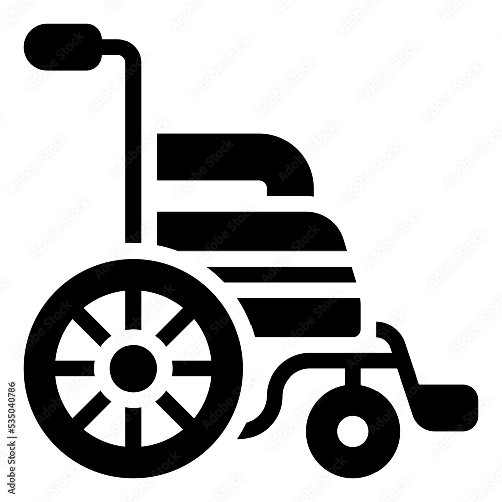 wheelchair glyph icon wheelchair glyph icon