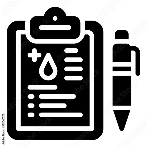 diagnose glyph icon