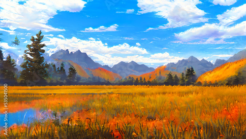 autumn in the mountains