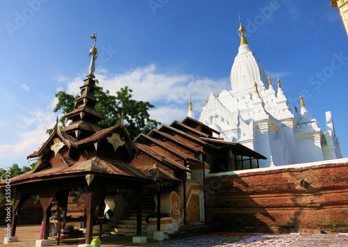 white temple in bagan myanmar