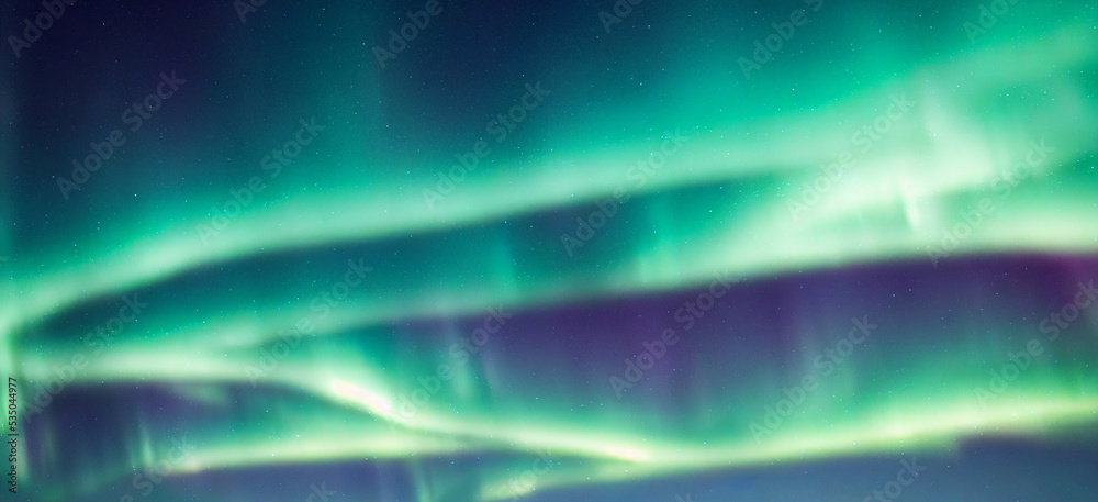 Northern Lights. Aurora borealis with starry in the night sky. Gaming RPG abstract background and texture, pattern. Game asset	