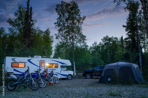 Memorial Day weekend in Alaska with dirt bikes and RV photo