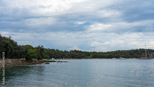 Seascape of Rovinj at a cloudy day in summer © DZiegler