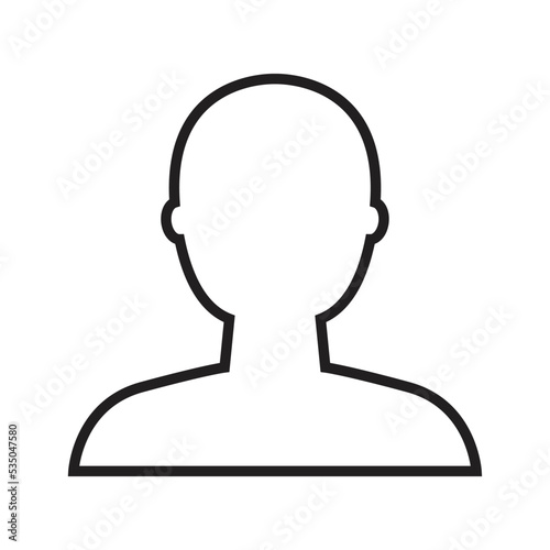 Bust in Silhouette vector emoji