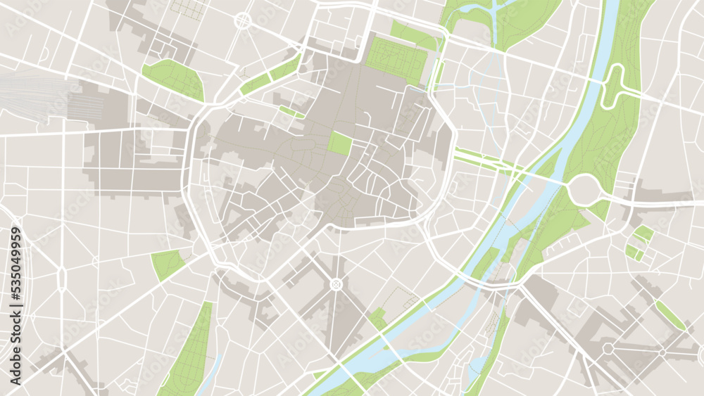 Digital web background of Altstadt. Vector map city which you can scale how you want.