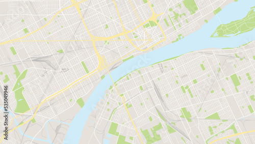 Digital web background of Detroit. Vector map city which you can scale how you want.